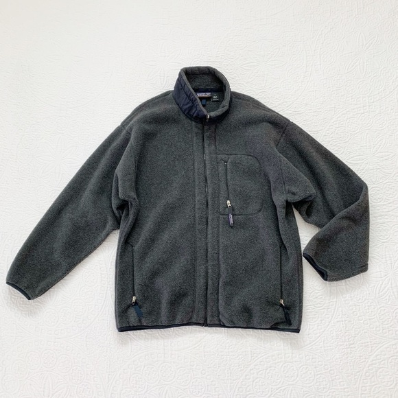RARE🔥 Vintage 90s Patagonia Original Synchilla‎ Fleece Jacket - Picture 1 of 5